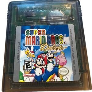 Nintendo Game Boy Color Super Mario Bros Deluxe w Manual Authentic